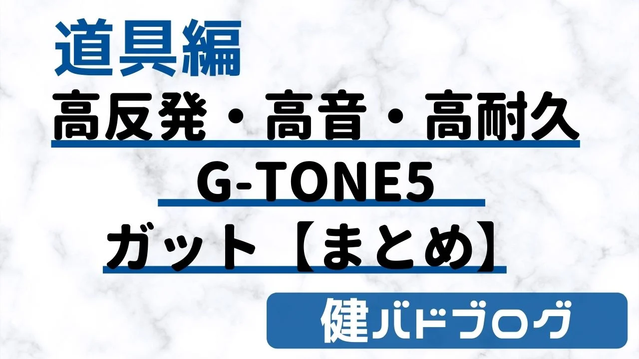 【レビュー】ゴーセンG-TONE5バドミントンガット【コスパ 】 | 健 